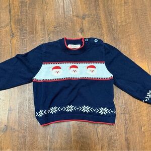 Zubels Christmas Knit  Santa Sweater | Size 24 Months / 2T